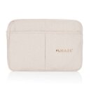 Laluka AWARE™ 15,6" Laptoptasche aus recycelter Baumwolle Farbe: off white