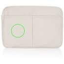 Laluka AWARE™ 15,6" Laptoptasche aus recycelter Baumwolle Farbe: off white