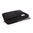 Laluka AWARE™ 15,6" Laptoptasche aus recycelter Baumwolle Farbe: schwarz