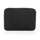 Laluka AWARE™ 15,6" Laptoptasche aus recycelter Baumwolle Farbe: schwarz