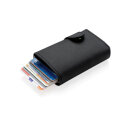 Aluminium RFID Kartenhalter mit PU-Börse Farbe: schwarz