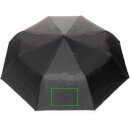 21" Impact AWARE™ RPET 190T Pongee Bi-Color Mini-Schirm Farbe: silber