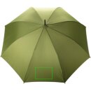 27" Impact AWARE™ RPET 190T Auto-Open Bambus-Schirm Farbe: grün
