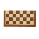 Faltbares Schachspiel aus Holz Farbe: braun