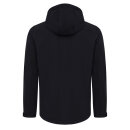 Iqoniq Makalu Herren Softshelljacke aus recyceltem Polyester Farbe: schwarz