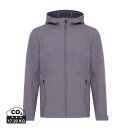 Iqoniq Makalu Herren Softshelljacke aus recyceltem Polyester Farbe: vulcano heather grey