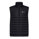 Iqoniq Meru Herren Bodywarmer aus recyceltem Polyester Farbe: schwarz