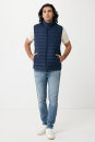 Iqoniq Meru Herren Bodywarmer aus recyceltem Polyester Farbe: navy blau