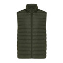 Iqoniq Meru Herren Bodywarmer aus recyceltem Polyester Farbe: khaki