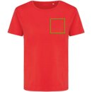 Iqoniq Yala Damen T-Shirt aus recycelter Baumwolle Farbe: luscious red