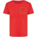 Iqoniq Yala Damen T-Shirt aus recycelter Baumwolle Farbe: luscious red