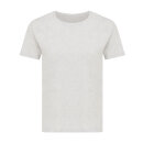 Iqoniq Yala Damen T-Shirt aus recycelter Baumwolle Farbe: ungefärbte helles Grau