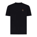 Iqoniq Sierra Lightweight T-Shirt aus recycelter Baumwolle Farbe: schwarz