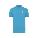 Iqoniq Yosemite Piqué-Poloshirt aus recycelter Baumwolle Farbe: tranquil blue