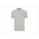 Iqoniq Yosemite Piqué-Poloshirt aus recycelter Baumwolle Farbe: heather grey