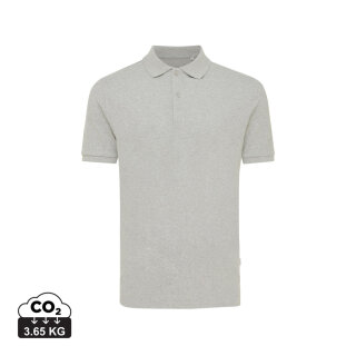 Iqoniq Yosemite Piqué-Poloshirt aus recycelter Baumwolle Farbe: heather grey