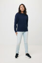 Iqoniq Zion Rundhals-Sweater aus recycelter Baumwolle Farbe: navy blau