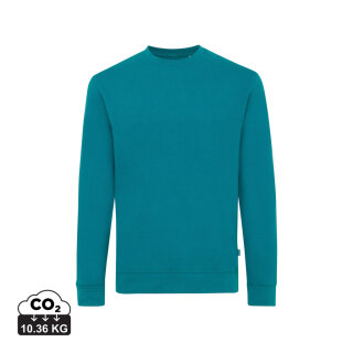 Iqoniq Zion Rundhals-Sweater aus recycelter Baumwolle Farbe: verdigris