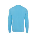 Iqoniq Zion Rundhals-Sweater aus recycelter Baumwolle Farbe: tranquil blue