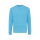 Iqoniq Zion Rundhals-Sweater aus recycelter Baumwolle Farbe: tranquil blue