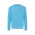 Iqoniq Zion Rundhals-Sweater aus recycelter Baumwolle Farbe: tranquil blue