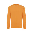 Iqoniq Zion Rundhals-Sweater aus recycelter Baumwolle Farbe: sundial orange