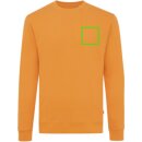 Iqoniq Zion Rundhals-Sweater aus recycelter Baumwolle Farbe: sundial orange