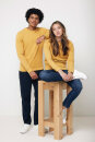 Iqoniq Zion Rundhals-Sweater aus recycelter Baumwolle Farbe: ochre yellow