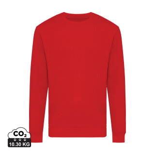 Iqoniq Zion Rundhals-Sweater aus recycelter Baumwolle Farbe: rot