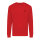 Iqoniq Zion Rundhals-Sweater aus recycelter Baumwolle Farbe: rot