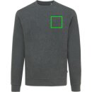 Iqoniq Denali ungefärbt. Rundhals-Sweater aus recycelter BW Farbe: ungefärbtes Anthrazit