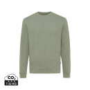 Iqoniq Denali ungefärbt. Rundhals-Sweater aus recycelter BW Farbe: heather green