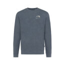 Iqoniq Denali ungefärbt. Rundhals-Sweater aus recycelter BW Farbe: heather navy