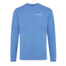 Iqoniq Denali ungefärbt. Rundhals-Sweater aus recycelter BW Farbe: heather blue