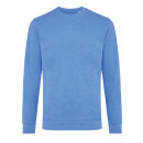 Iqoniq Denali ungefärbt. Rundhals-Sweater aus recycelter BW Farbe: heather blue