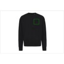Iqoniq Kruger Relax-Rundhals-Sweater aus recycelt. Baumwolle Farbe: schwarz