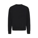 Iqoniq Kruger Relax-Rundhals-Sweater aus recycelt. Baumwolle Farbe: schwarz