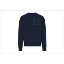 Iqoniq Kruger Relax-Rundhals-Sweater aus recycelt. Baumwolle Farbe: navy blau