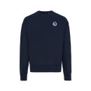 Iqoniq Kruger Relax-Rundhals-Sweater aus recycelt. Baumwolle Farbe: navy blau