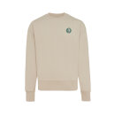 Iqoniq Kruger Relax-Rundhals-Sweater aus recycelt. Baumwolle Farbe: desert