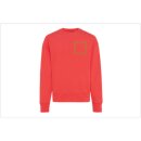 Iqoniq Kruger Relax-Rundhals-Sweater aus recycelt. Baumwolle Farbe: luscious red