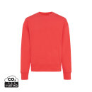 Iqoniq Kruger Relax-Rundhals-Sweater aus recycelt. Baumwolle Farbe: luscious red