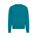 Iqoniq Kruger Relax-Rundhals-Sweater aus recycelt. Baumwolle Farbe: verdigris