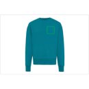 Iqoniq Kruger Relax-Rundhals-Sweater aus recycelt. Baumwolle Farbe: verdigris