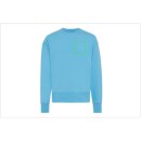 Iqoniq Kruger Relax-Rundhals-Sweater aus recycelt. Baumwolle Farbe: tranquil blue
