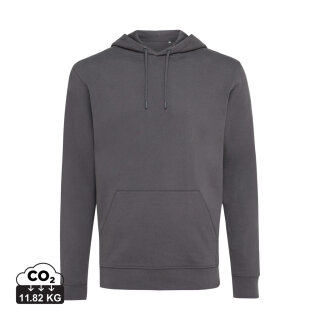 Iqoniq Jasper Hoodie aus recycelter Baumwolle Farbe: anthrazit