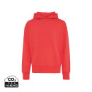 Iqoniq Yoho Relax-Hoodie aus recycelter Baumwolle Farbe: luscious red