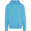 Iqoniq Yoho Relax-Hoodie aus recycelter Baumwolle Farbe: tranquil blue