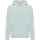 Iqoniq Trivor Mikrofleece-Kapuzen-Pulli aus recyc. Polyester Farbe: Iceberg green