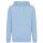 Iqoniq Rila Lightweight Hoodie aus recycelter Baumwolle Farbe: sky blue